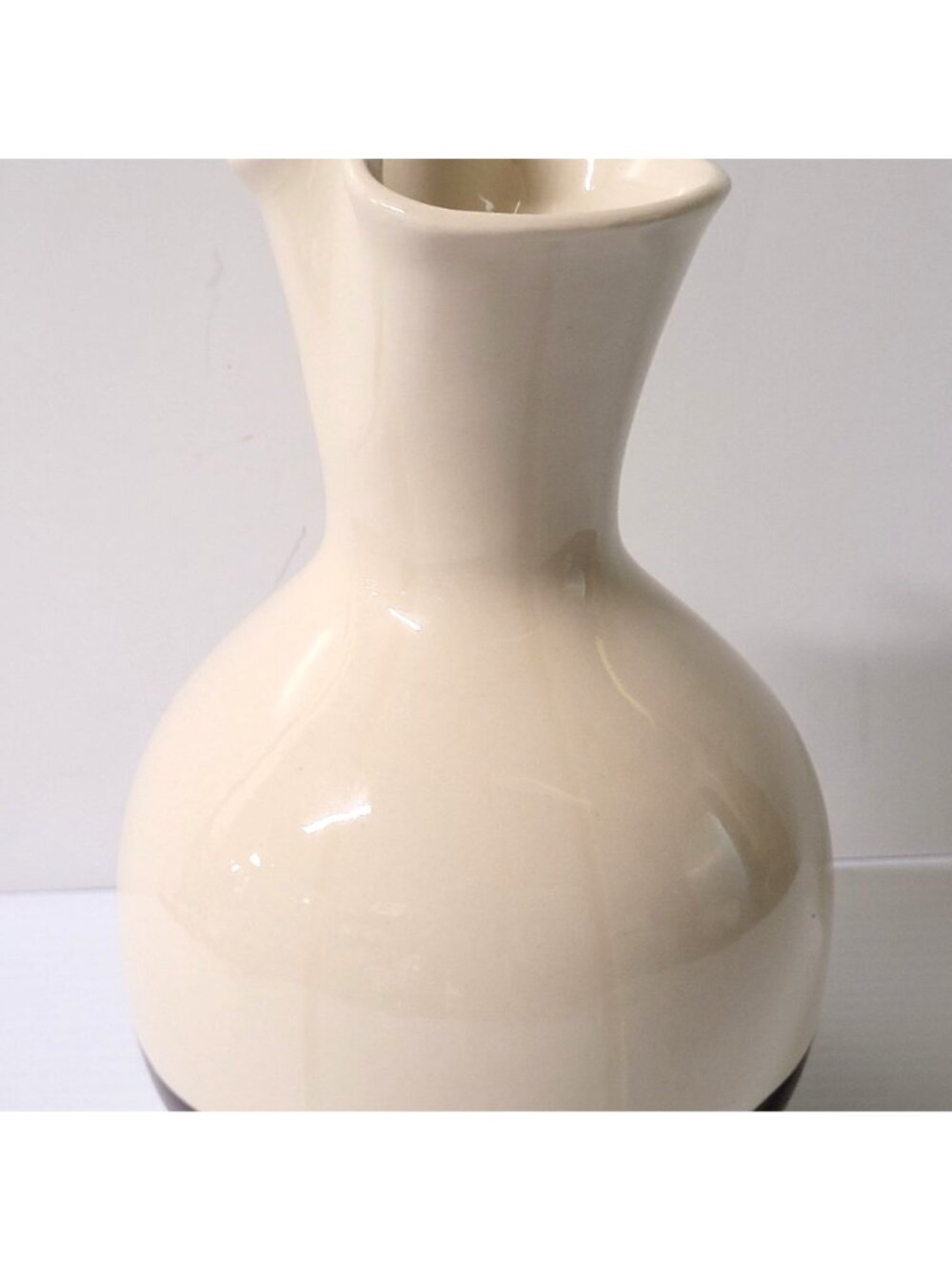 McCoy Jug Carafe Pitcher #660 Water Cups #559 Set 4 Vintage Pottery Brown Stripe - Picture 9 of 11